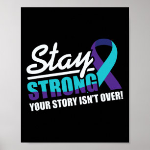 Stay Strong Suicide Awareness Mental Health  Poster