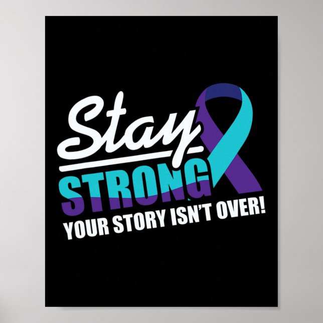 Stay Strong Suicide Awareness Mental Health  Poster (Front)