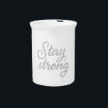 Stay Strong   Tri-Blend Shirt Two-Tone Coffee Mug Beverage Pitcher<br><div class="desc">A shimmering,  cursive design featuring the empowering phrase **"Stay strong."** Its glittery elegance embodies resilience and confidence,  making it perfect for posters,  clothing,  and uplifting graphics. The flowing script enhances its refined and motivational appeal.</div>
