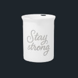 Stay Strong   Tri-Blend Shirt Two-Tone Coffee Mug Beverage Pitcher<br><div class="desc">A shimmering,  cursive design featuring the empowering phrase **"Stay strong."** Its glittery elegance embodies resilience and confidence,  making it perfect for posters,  clothing,  and uplifting graphics. The flowing script enhances its refined and motivational appeal.</div>