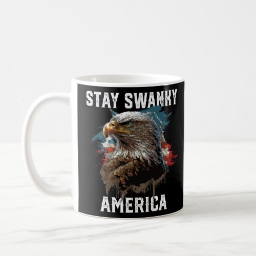 Stay Swanky America American Bald Eagle USA 4th Of Coffee Mug