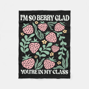 Stay Sweet Fruit Of The Spirit Christian Boho Stra Fleece Blanket