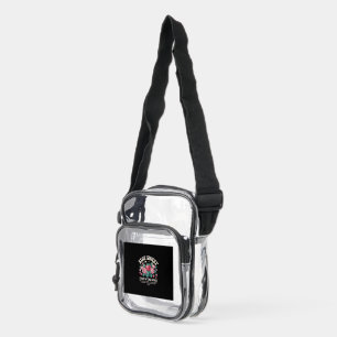 Stay Sweet Fruit of the Spirit Christian Strawberr Clear Crossbody Bag