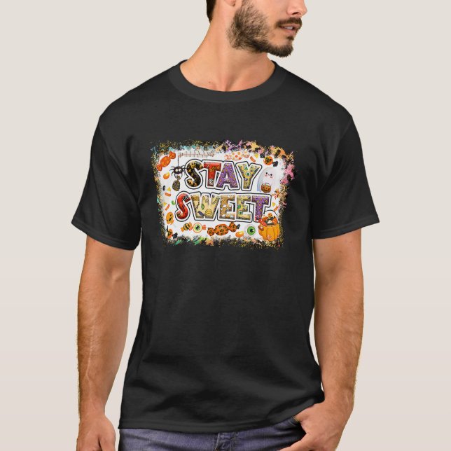 Stay Sweet Halloween Costume Sweat Candy Cute Spoo T-Shirt (Front)