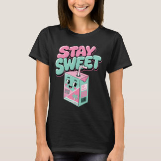 Stay Sweet Kawaii Juice Box Y2K Aesthetic T-Shirt