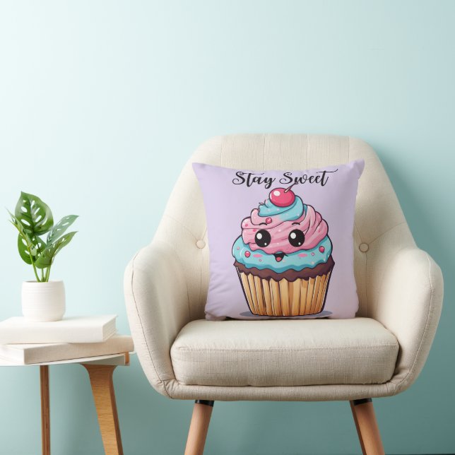 Stay Sweet Throw Pillow (Chair)