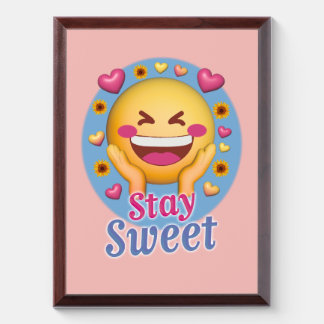Stay sweet wood wall decor award plaque