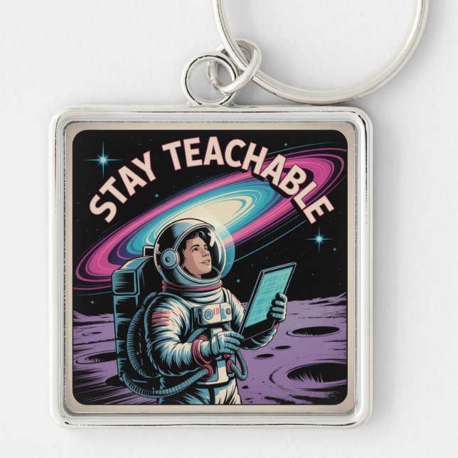 Stay Teachable Keychain (Front)