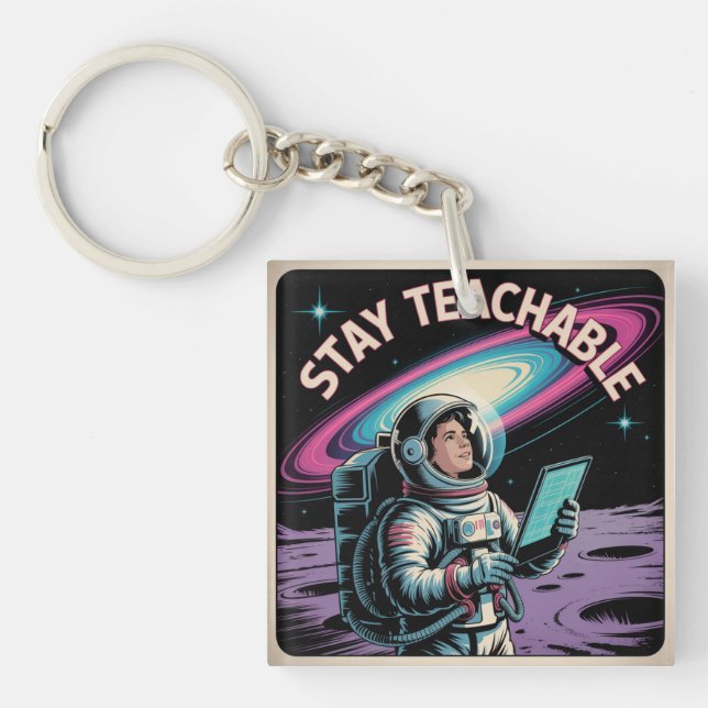 Stay Teachable Keychain (Front)