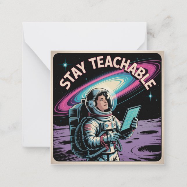 Stay Teachable Note Card (Front)