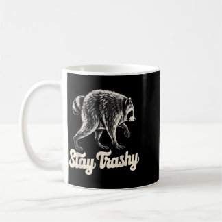 Stay Trashy Jimothy Retro Raccoon Seattle Funny Coffee Mug