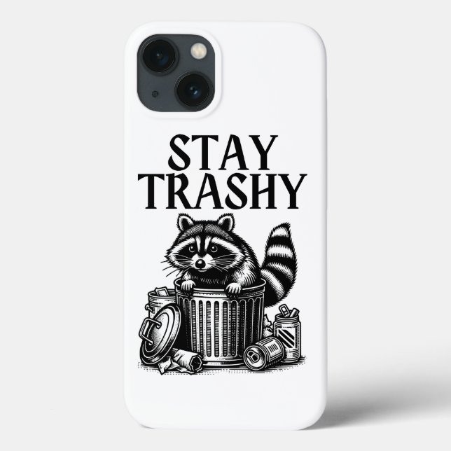 Stay Trashy Raccoon Case-Mate iPhone Case (Back)