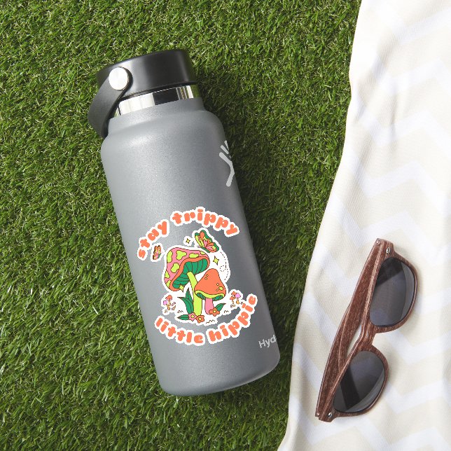 Stay Trippy Little Hippie Sticker (HydroFlask Insitu)