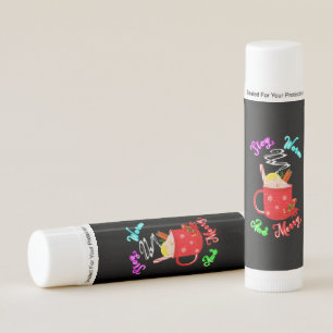 Stay Warm And Merry Cinnamon Snowflakes Christmas Lip Balm