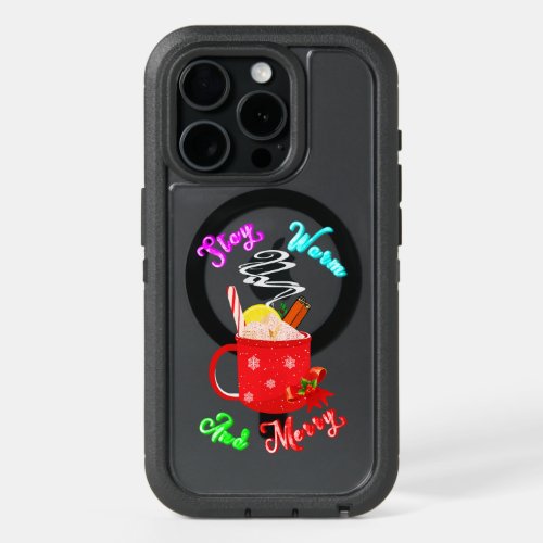 Stay Warm And Merry Cinnamon Snowflakes Christmas iPhone 15 Pro Case
