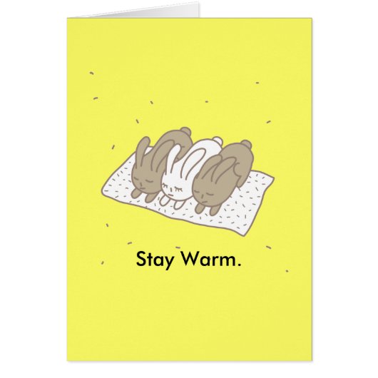 Stay warm cards (Front)