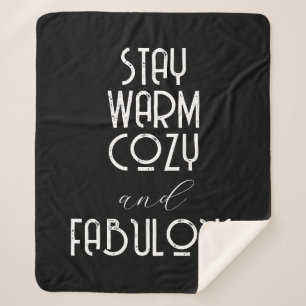 Stay Warm Cozy and Fabulous Create your Own Sherpa Blanket