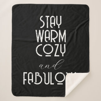 Stay Warm Cozy and Fabulous | Create your Own Sherpa Blanket