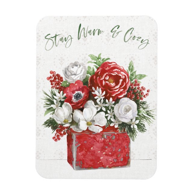 Stay Warm & Cozy Magnet (Vertical)