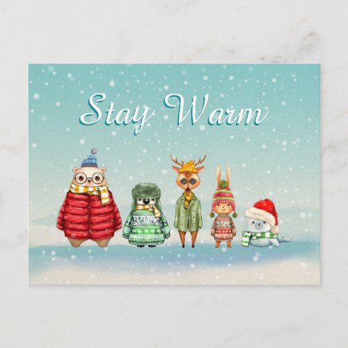 Stay Warm Postcard