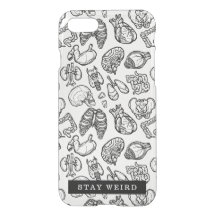 Stay Weird Black & White Human Anatomy Biology