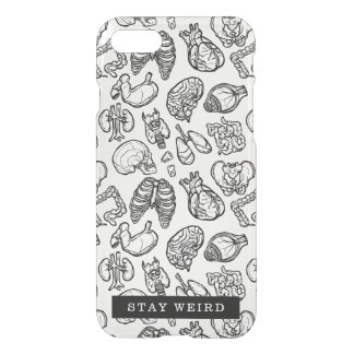 Stay Weird Black & White Human Anatomy Biology iPhone SE/8/7 Case