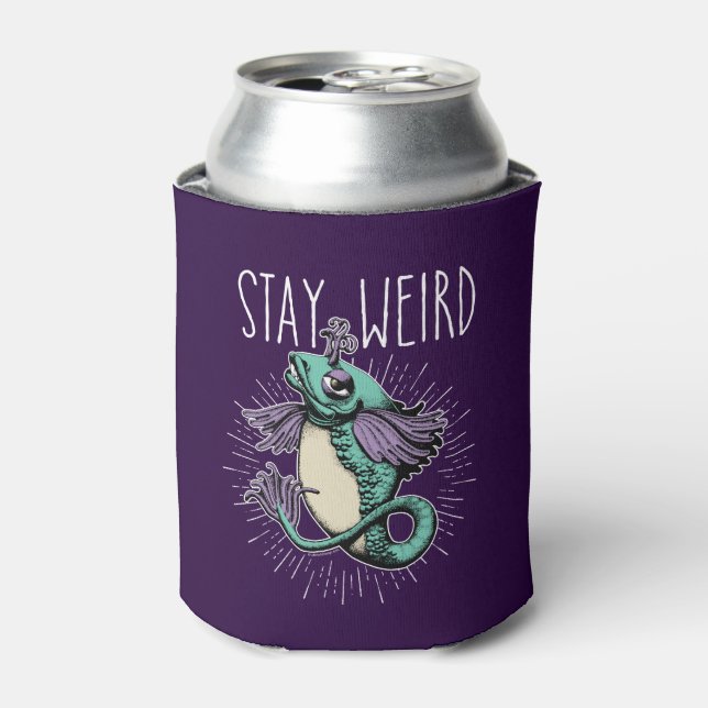 Stay Weird Can Cooler (Can Front)