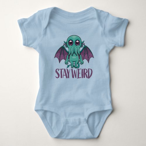 Stay Weird Cute Cthulhu Monster Baby Bodysuit