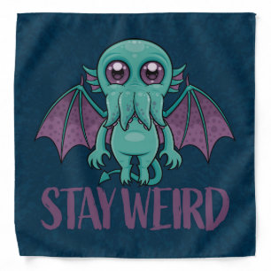 Stay Weird Cute Cthulhu Monster Bandana