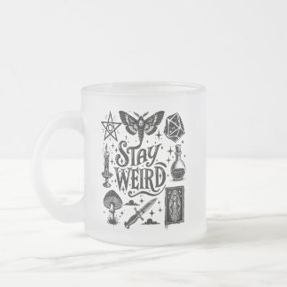 Stay Weird Goth Witchy Vibes Frosted Mug