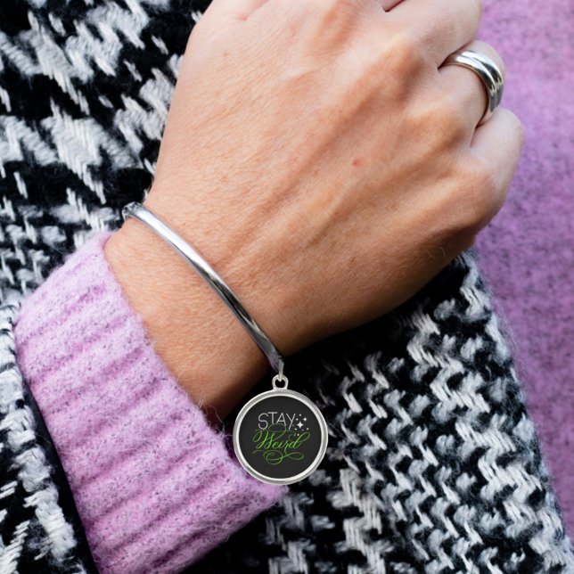 Stay Weird Introvert, Geek, Nerd Bangle Bracelet (Creator Uploaded)