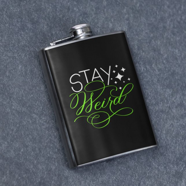 Stay Weird Introvert, Geek, Nerd Flask (Creator Uploaded)