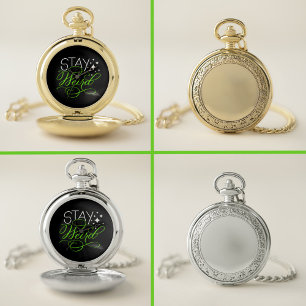 Stay Weird Introvert, Geek, Nerd Pocket Watch