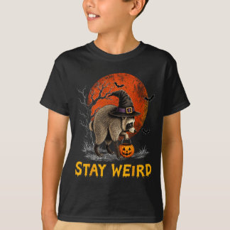 Stay Weird Jimothy Seattle Raccoon Halloween Full T-Shirt