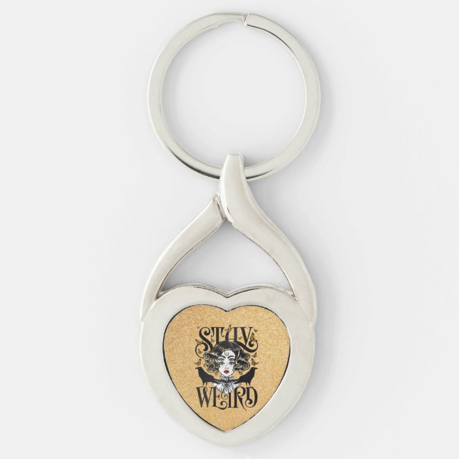 Stay Weird Keychain (Front)