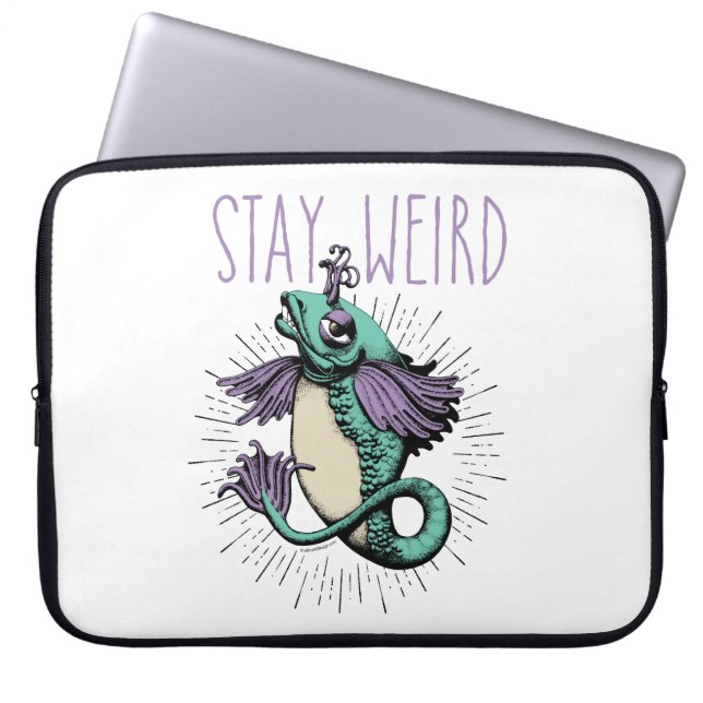 Stay Weird Laptop Sleeve (Front)