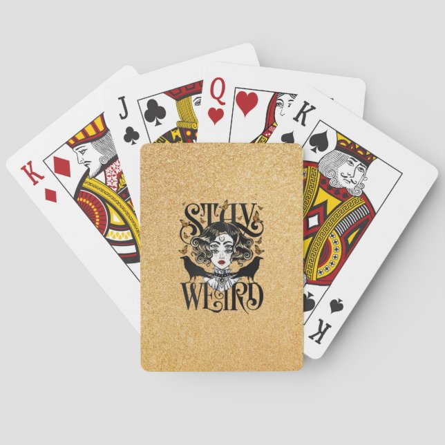 Stay Weird Poker Cards (Back)
