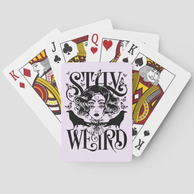 Stay Weird Poker Cards (Back)