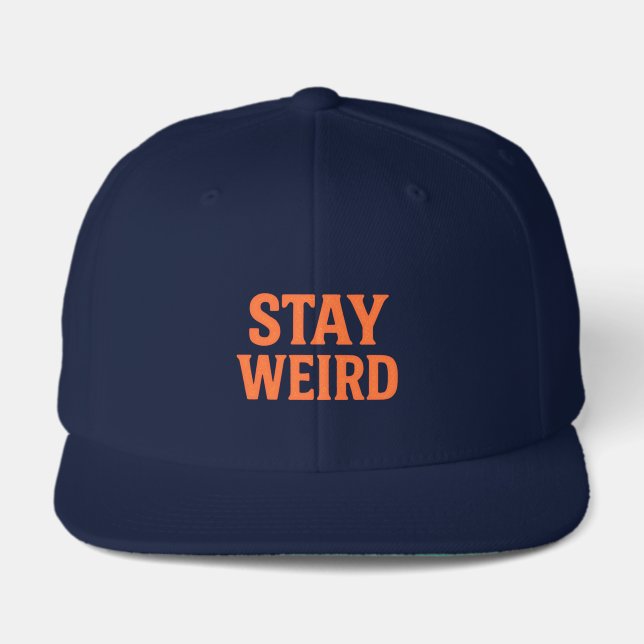 Stay Weird Retro Streetwear Visor (Front)