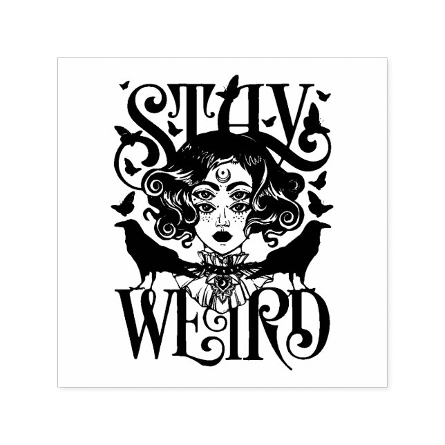 Stay Weird Self-inking Stamp (Design)