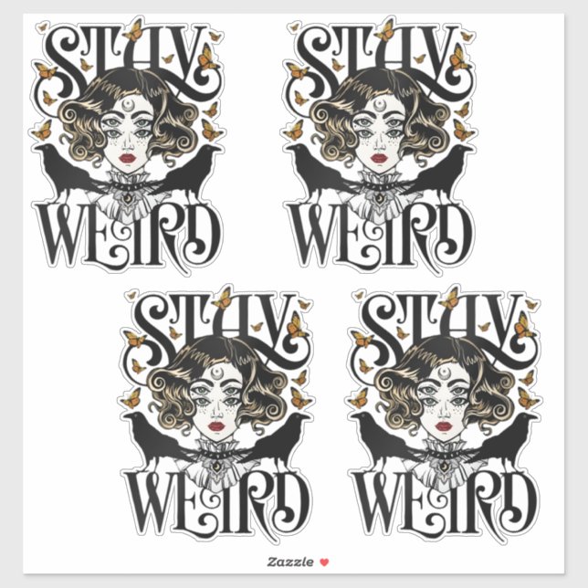 Stay Weird Sticker (Sheet)