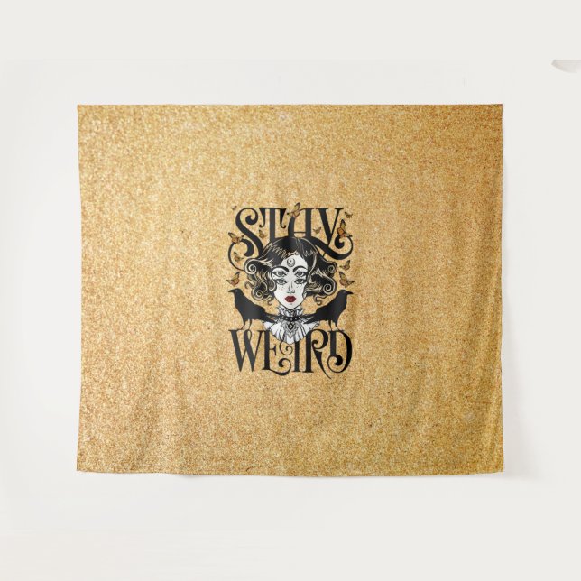 Stay Weird Tapestry (Front (Horizontal))
