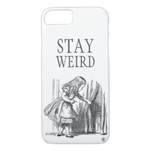 Stay weird vintage Alice in Wonderland door iPhone 8/7 Case