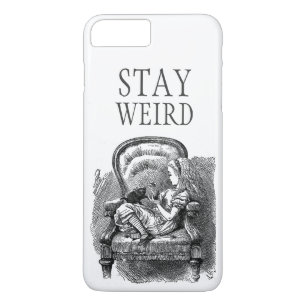Stay weird vintage Alice in Wonderland kitten cat iPhone 8 Plus/7 Plus Case