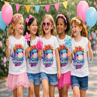 Stay Whaley Cute Girls T-Shirt