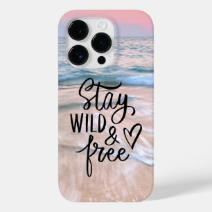 Stay Wild And Free Beach Photography Quote Case-Mate iPhone 14 Pro Case