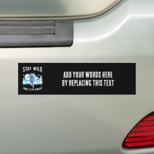 Stay Wild Arctic Wolf Bumper Sticker