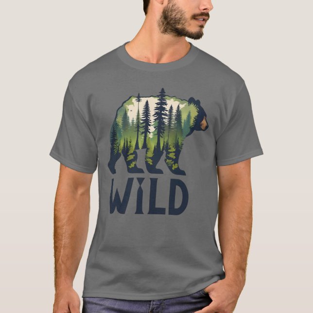 Stay Wild Bear Tee – Adventure Awaits! (Front)