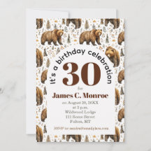 Stay Wild Bear Woodland Birthday