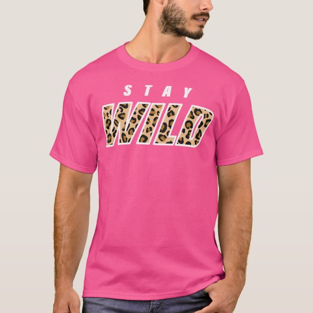 Stay Wild Ben Azelart Leopard Merch T-Shirt (Front)